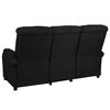 vidaXL 3-Sitzer-Sofa Verstellbar Schwarz Stoff
