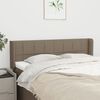 vidaXL Kopfteil mit Ohren Taupe 147x16x78/88 cm Stoff