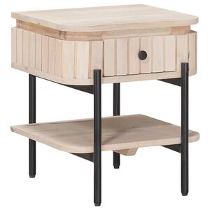 vidaXL Handgefertigter Nachttisch Wei&szlig; 40 x 35 x 45 cm