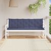vidaXL Gartenbank-Auflagen 2 Stk. Marineblau 180x50x7 cm Oxford-Gewebe