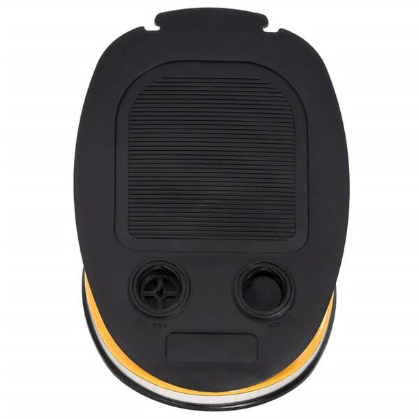 vidaXL Fu&szlig;pumpe 26x18 cm PP und PE Grau und Gelb