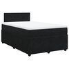 vidaXL Boxspringbett mit Matratze Schwarz 120x200 cm Samt