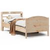 vidaXL Massivholzbett ohne Matratze 75x190 cm Kiefernholz