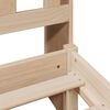 vidaXL Massivholzbett mit Regal ohne Matratze 180x200 cm Kiefernholz