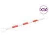 vidaXL Teleskopstangen f&uuml;r Leitkegel 10 Stk. ABS 116-197 cm