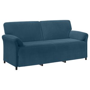 vidaXL 3-Sitzer-Sofa Blau 198 x 83 x 95 cm Samt
