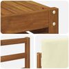 vidaXL Sofagarnituren 8 pcs Natur und Creme Massivholz Akazie