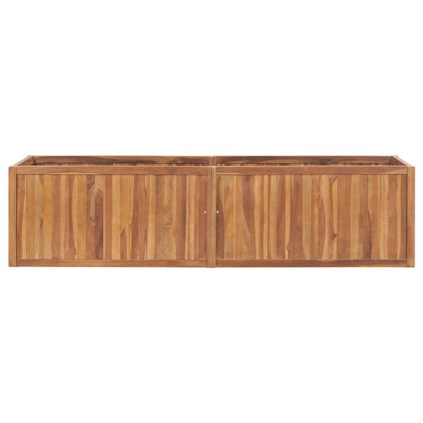 vidaXL Garten-Hochbeet 200 x 50 x 50 cm Massivholz Teak