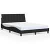 vidaXL Bettgestell ohne Matratze "Hanko" Schwarz 140x190 cm Samt