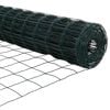 vidaXL Eurozaun Gr&uuml;n 0,6 x 50 m PVC-beschichtetes Eisen