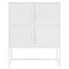 vidaXL Highboard Weiß 80x35x100 cm Stahl