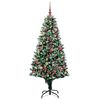 vidaXL Künstlicher Weihnachtsbaum mit 300 LEDs mit Ständer Grün 180 cm