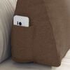 vidaXL R&uuml;ckenkissen Braun 60 x 20 x 50 cm Stoff