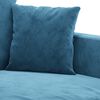 vidaXL 2-Sitzer-Sofa Blau 120 cm Samt