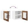 vidaXL H&auml;ngeschrank 2 pcs Altholz 40 x 31 x 40 cm Holzwerkstoff