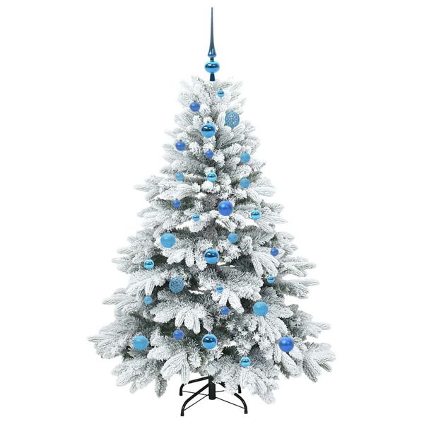 vidaXL K&uuml;nstlicher Weihnachtsbaum mit 150 LEDs Wei&szlig; 150 cm PE und PVC