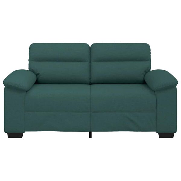 vidaXL 2-Sitzer-Sofa Dunkelgr&uuml;n 160x81x84 cm Stoff