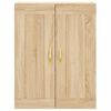vidaXL Wandschrank Sonoma-Eiche 69,5x34x90 cm Holzwerkstoff