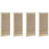 vidaXL Schrankt&uuml;r 4 pcs Natur 140.5 x 2 x 59.5 cm Massives Kiefernholz