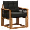 vidaXL Outdoor Mittelsofa Massivholz Akazie Natur