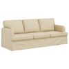 vidaXL Sofa 2 pcs Creme 144 x 80 x 85 cm Stoff