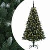 vidaXL K&uuml;nstlicher Weihnachtsbaum mit Kugel 180 cm 300 LEDs