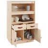 vidaXL Highboard 67x40x108,5 cm Massivholz Kiefer