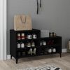 vidaXL Schuhregal Schwarz 102x36x60 cm Holzwerkstoff