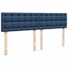 vidaXL Boxspringbett mit Matratze Blau 200x200 cm Stoff