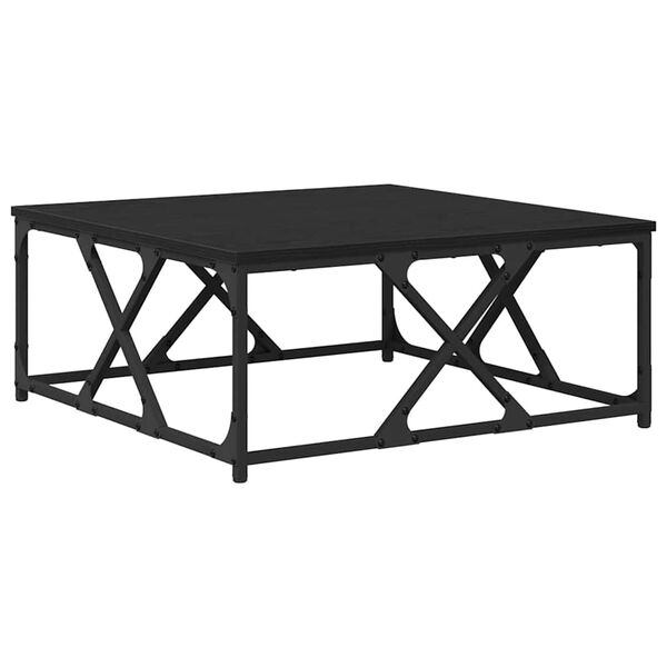 vidaXL Couchtisch Schwarz Eichen-Optik 70 x 70 x 30 cm Holzwerkstoff