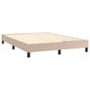 vidaXL Boxspringbettgestell Cappuccino-Braun 140x190 cm Kunstleder