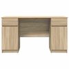 vidaXL Schreibtisch Sonoma-Eiche 140 x 49 x 76 cm Holzwerkstoff