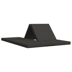vidaXL Klappsofa Bett 140 x 67 x 15 cm Dunkelgrau