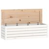 vidaXL Truhe Wei&szlig; 109x36,5x33 cm Massivholz Kiefer