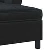 vidaXL Lounge-Liege mit Kissen Schwarz 91 x 157 x 91 cm Samt