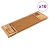 vidaXL Stufenmatten Selbstklebend 10 Stk. 65x21x4 cm Beige