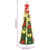 vidaXL Pop-Up-Weihnachtsbaum K&uuml;nstlich 100 LEDs Gr&uuml;n 150 cm