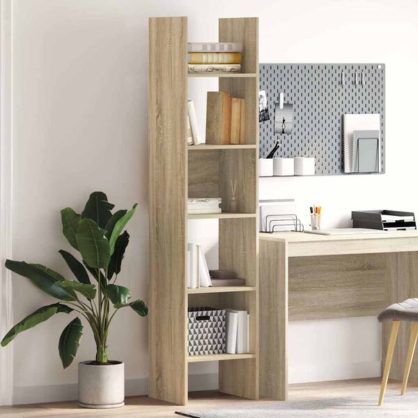 vidaXL Bücherregal Sonoma-Eiche 40x35x180 cm Holzwerkstoff