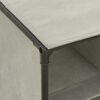 vidaXL Schuhregal 55x36x76 cm Vliesstoff und Stahl Grau