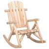vidaXL Garten-Schaukelstuhl 69x96x101 cm Massivholz Fichte