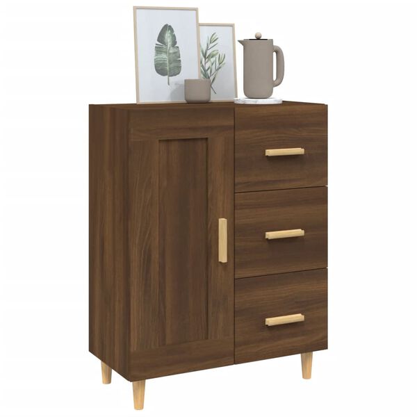 vidaXL Sideboard Braun Eichen-Optik 69,5x34x90 cm Holzwerkstoff