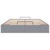 vidaXL Ottoman-Bett ohne Matratze Hellgrau 140x190 cm Stoff