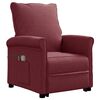 vidaXL Massagesessel mit Aufstehhilfe Weinrot Stoff