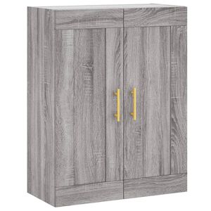 vidaXL Wandschrank Grau Sonoma 69,5x34x90 cm Holzwerkstoff