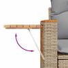 vidaXL Gartensofa-set mit Kissen 10 pcs Beige und Hellgrau Poly-Rattan