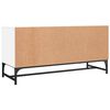 vidaXL TV-Schrank mit Glastüren Weiß 102x37x50 cm
