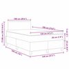 vidaXL LED Boxspringbett Hellgrau und Wei&szlig; 120 x 190 cm Cordstoff