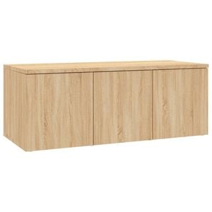 vidaXL TV-Schrank Sonoma-Eiche 80x34x30 cm Holzwerkstoff