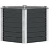 vidaXL Garten-Hochbeet Anthrazit 129 x 129 x 77 cm Verzinkter Stahl