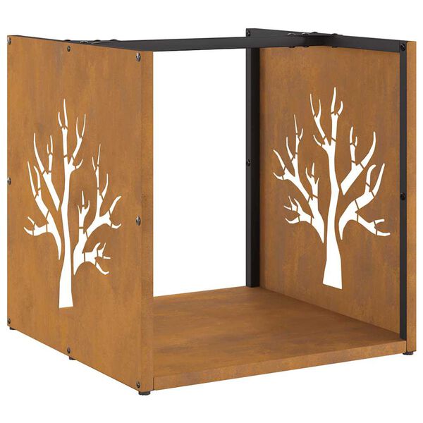 vidaXL Brennholzregal 40x40x40 cm Wetterfester Stahl